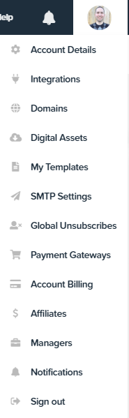 clickfunnels navigation bar